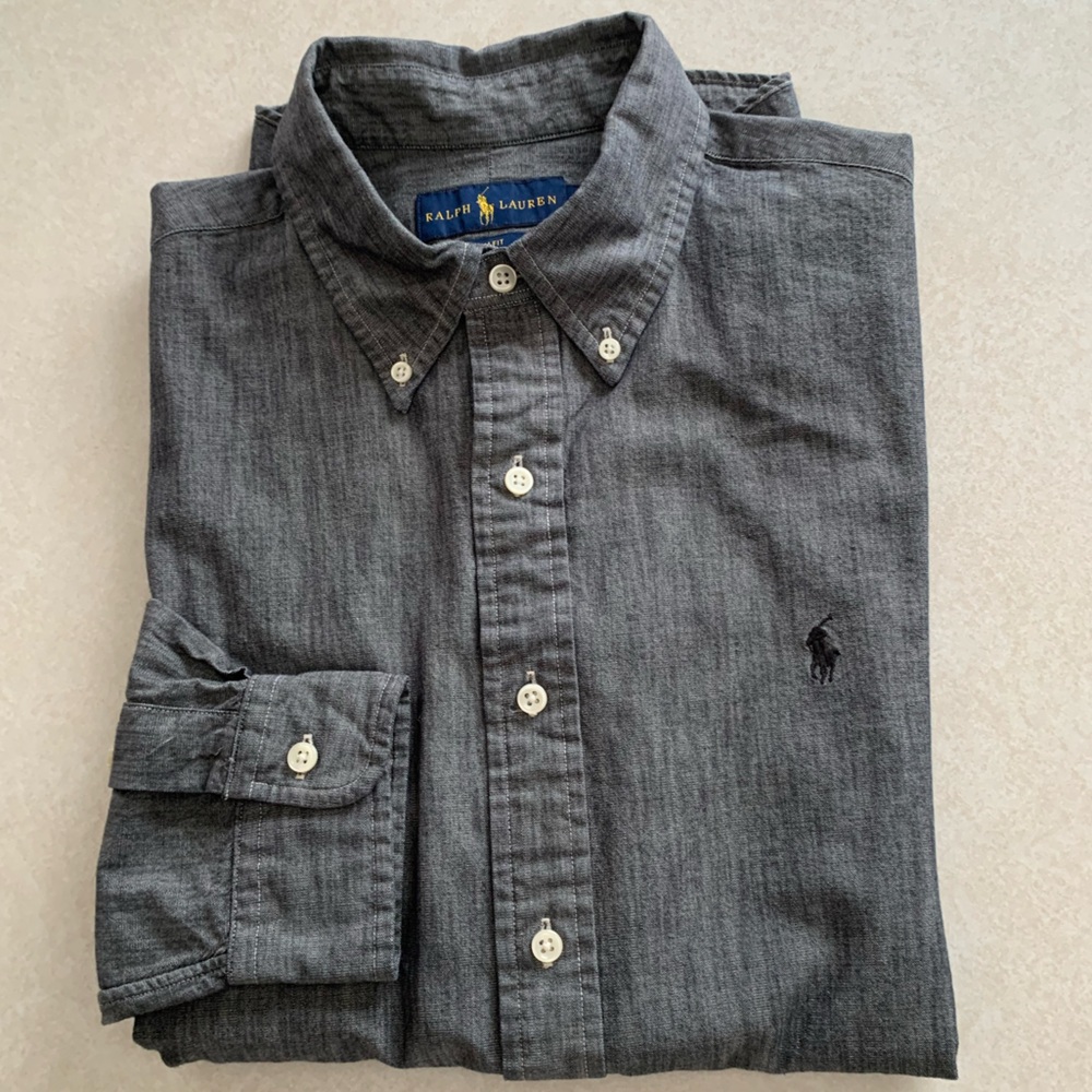 Ralph Lauren Charcoal Button-Up Shirt